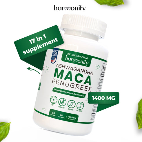 HARMONIFY Maca & Fenugreek Sexual Enhancement Supplement